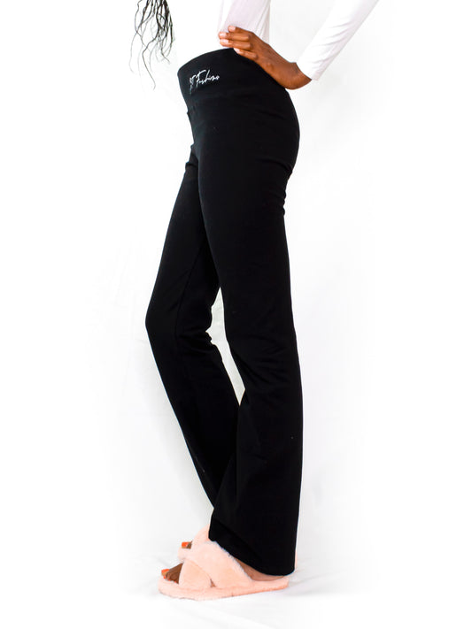 Buy Pineapple Black Bootcut Jersey Trousers online